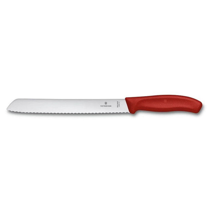 BREAD KNIFE SWISSCLASSIC 21CM RED