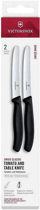 TOMATO KNIFE SWISSCLASSIC 11CM BLACK CT