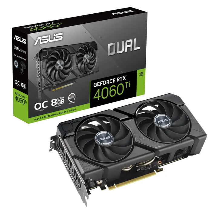 Video card ASUS DUAL GeForce RTX 4060 TI EVO OC 8GB GDDR6 - Видеокарти за настолни