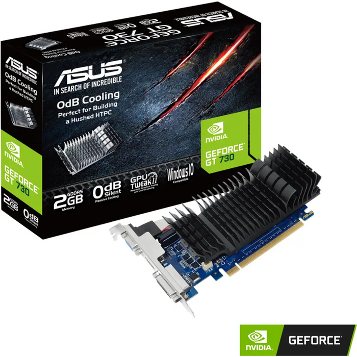 Video card ASUS GeForce GT 730 2GB GDDR5 - Видео карти<<<Компютърни компоненти<<<ValiAPI&&&Видеокарти за настолни