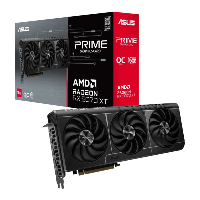 Video card ASUS PRIME RADEON RX 9070 XT OC 16GB GDDR6 - Видео карти<<<Компютърни компоненти<<<ValiAPI&&&Видео