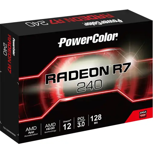 Video card PowerColor AMD Radeon R7 240 4GB 128BIT GDDR5 - Видео карти<<<Компютърни компоненти<<<ValiAPI&&&Видео