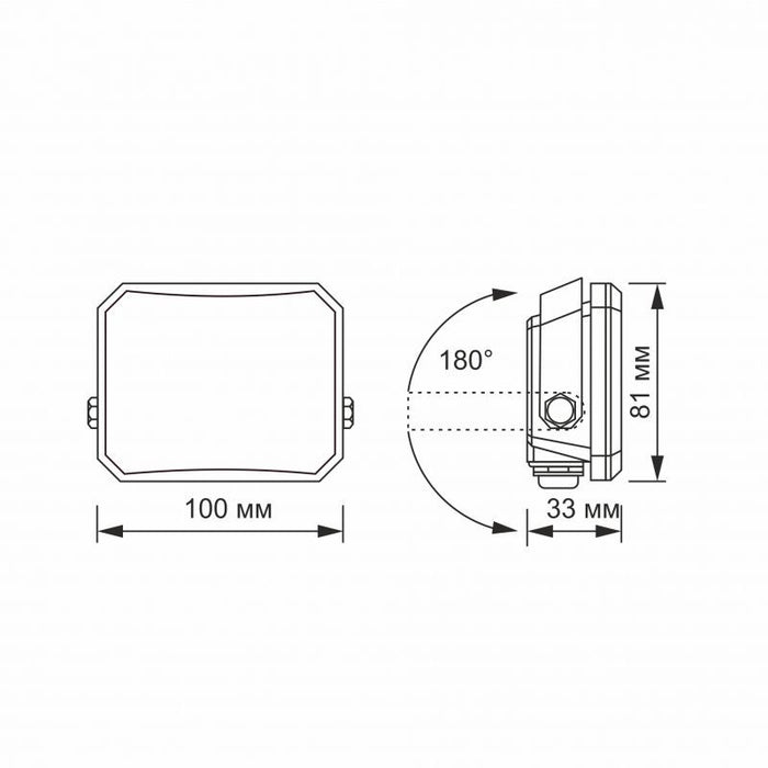 LED SPOTLIGHT VLE-F3-0205B FLOOD 20W/5K VIDEX