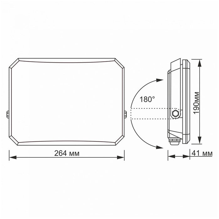 LED SPOTLIGHT VLE-F3-1005B SPOTLIGHT 100W/5K VIDEX