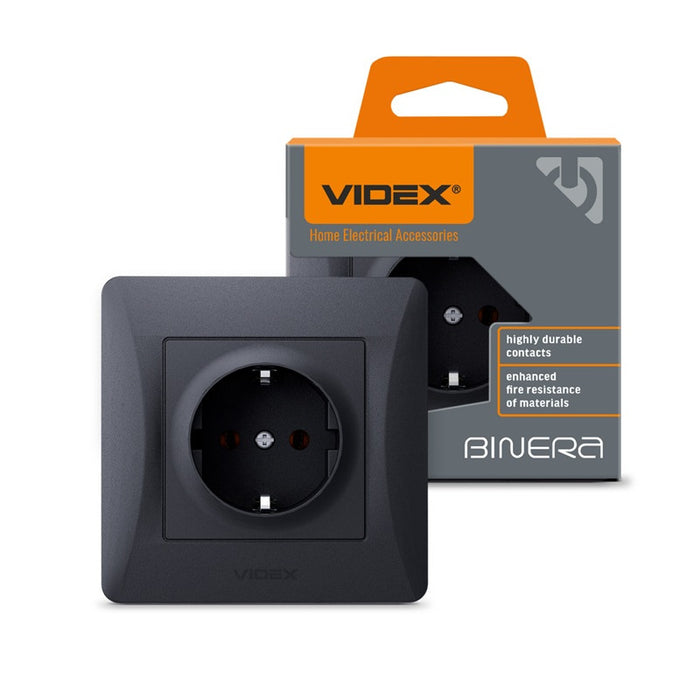 CONTACT SHUKO VF-BNSK1G-BG 16A BINERA VIDEX - GRAPHITE