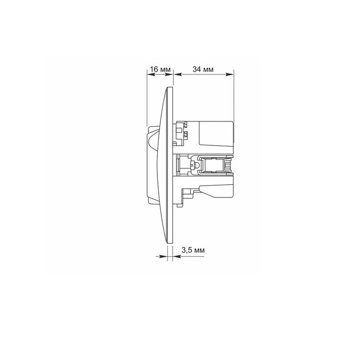 VF-BNSK1GUC-W CONTACT SHUKO USB-A+USB-C BINERA VIDEX - WHITE