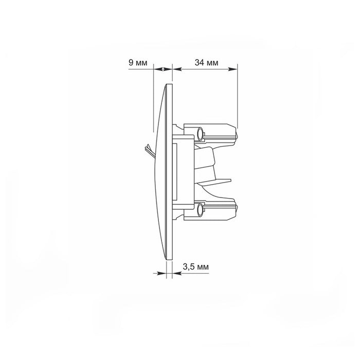 COMPUTER OUTLET CAT6 VF-BNSK1PC6-W BINERA VIDEX - WHITE