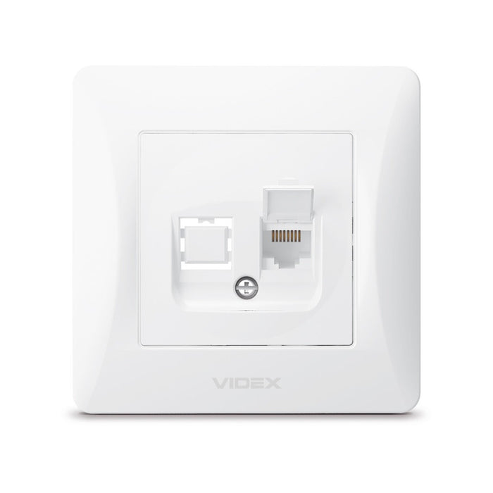 COMPUTER OUTLET CAT6 VF-BNSK1PC6-W BINERA VIDEX - WHITE