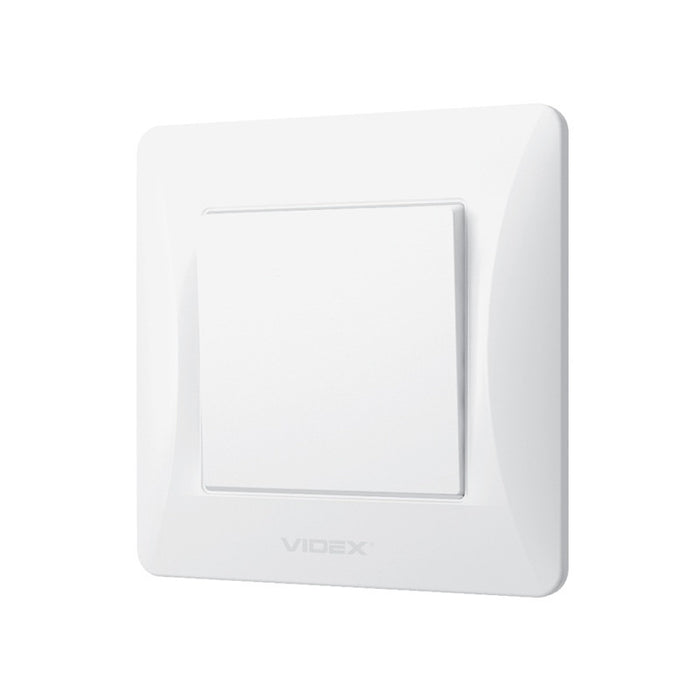 SINGLE POLE SWITCH VF-BNSW1-W 10A BINERA VIDEX - WHITE