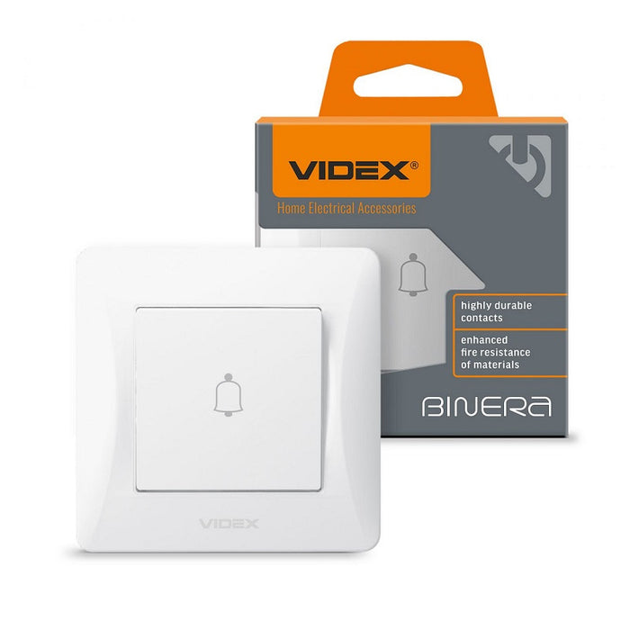 BELL SWITCH 10A VF-BNDB1-W BINERA VIDEX - WHITE