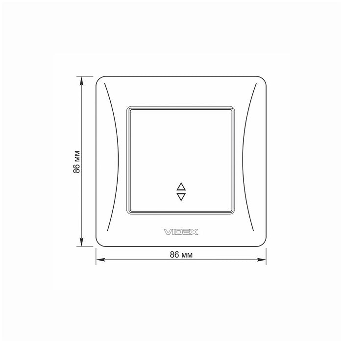 BELL SWITCH 10A VF-BNDB1-W BINERA VIDEX - WHITE