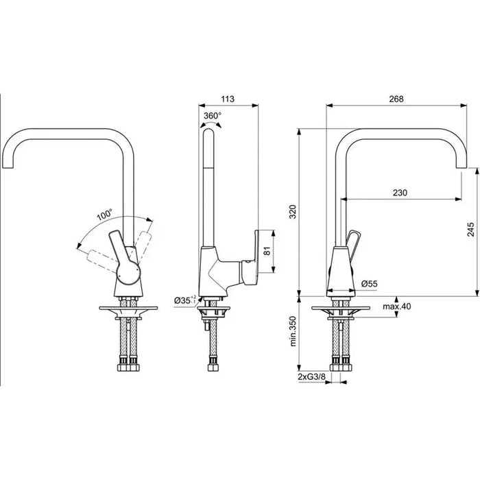 VIDIMA CALISTA KITCHEN MIXER - Смесители за кухня<<<Кухня<<<Praktiker&&&Смесители за