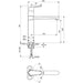 VIDIMA SEVA L CHAMPAGNE GRANITE COATED KITCHEN MIXER - Смесители за кухня<<<Кухня<<<Praktiker&&&Кухненски