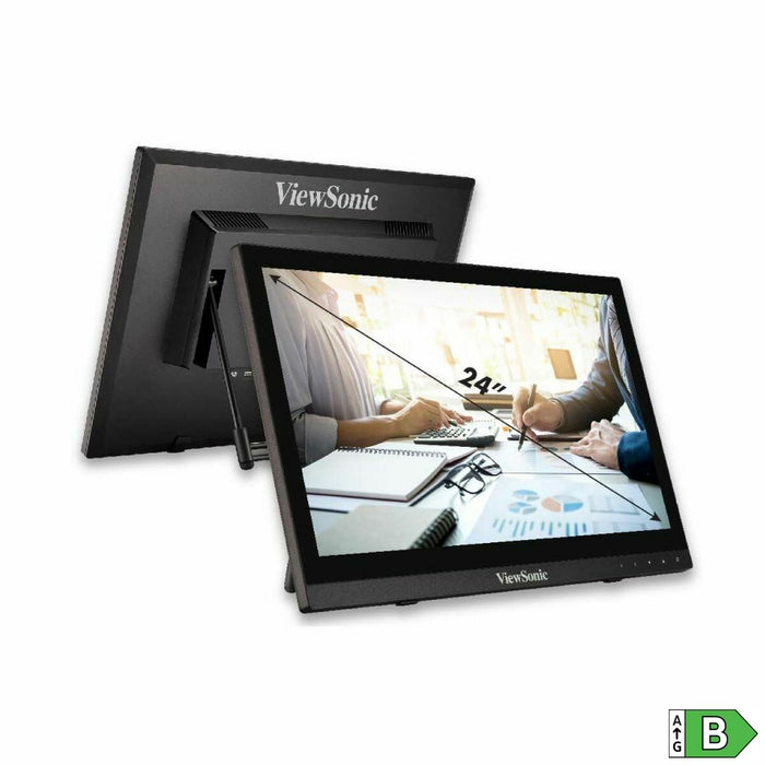 VIEWSONIC TD1630-3 16inch 1366x768 10-point Multitouch 190nits VGA HDMI speakers bookstand style - Потребителски