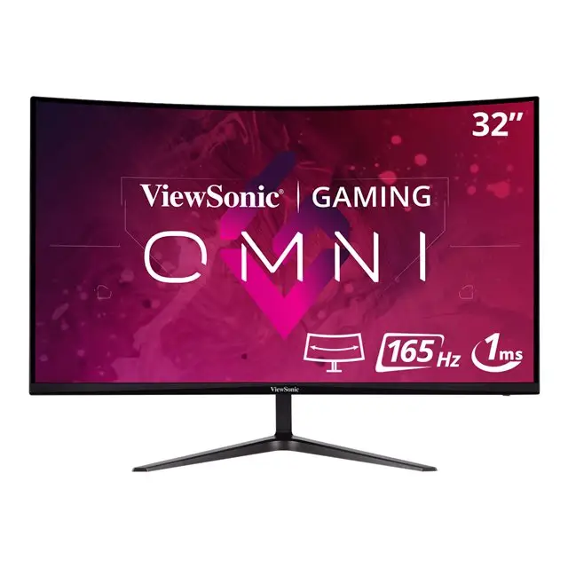 VIEWSONIC VX3218-PC-MHD Gaming Monitor 32inch FHD VA curve 165Hz 1ms MPRT 2xHDMI DisplayPort speakers - Консюмър и