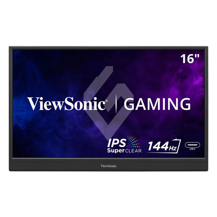 VIEWSONIC LED portable monitor VX1654 16inch Full HD 250 nits resp 6.5ms incl 2x0 8W speakers 144Hz 2x USB-C 60W mini HDMI