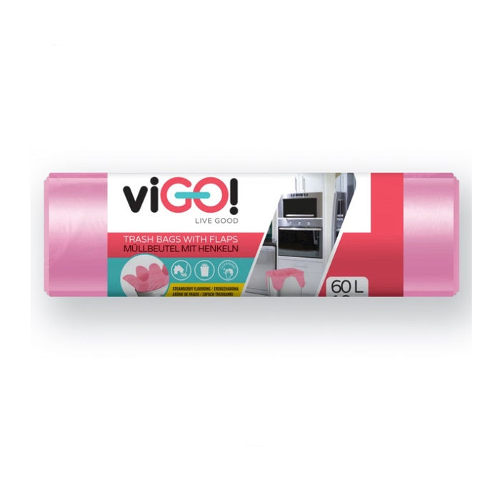 GARBAGE BAGS 60L WITH LAVENDER EARS 18 PCS. STANDARD VIGO