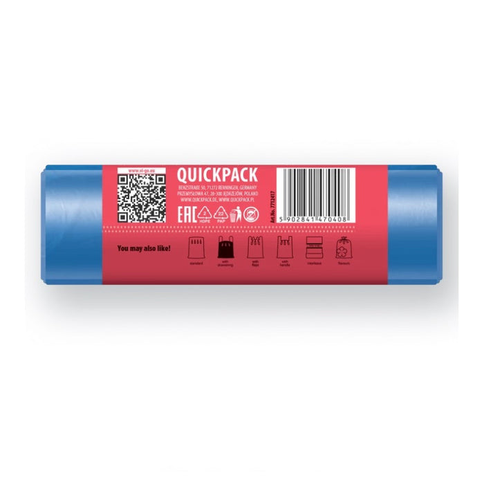 GARBAGE BAGS BLUE 35L WITH LINK HD 15 PCS. STANDARD VIGO