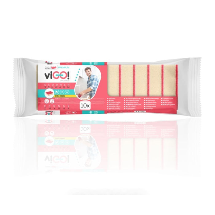 SPONGE FOR CLEANING DISHES 10 PCS. PREMIUM VIGO