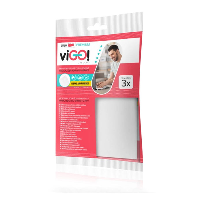 MICROFIBER DUST-FREE CLOTH 3PCS PREMIUM VIGO