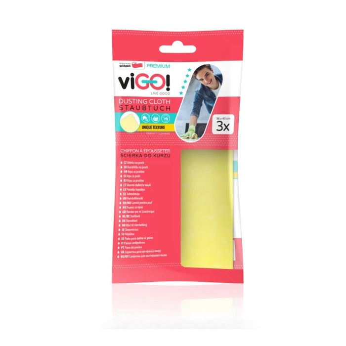 DUST ABSORBING TOWEL WITH WAX 3 PCS. PREMIUM VIGO