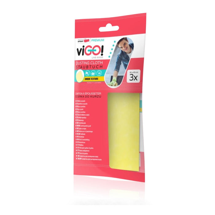DUST ABSORBING TOWEL WITH WAX 3 PCS. PREMIUM VIGO