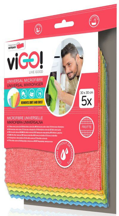 UNIVERSAL MICROFIBER TOWELS 5 PCS. PREMIUM VIGO