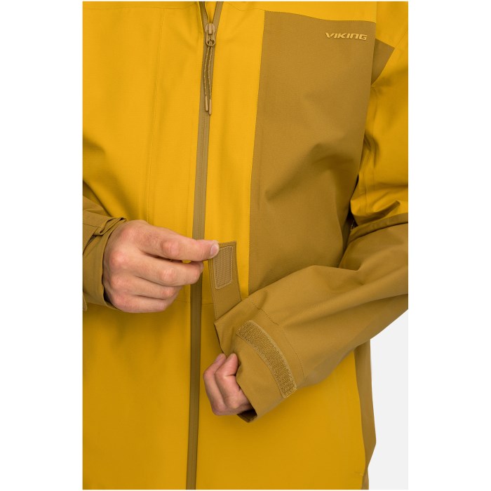 VIKING Numani Man men's jacket, brown and yellow, size L