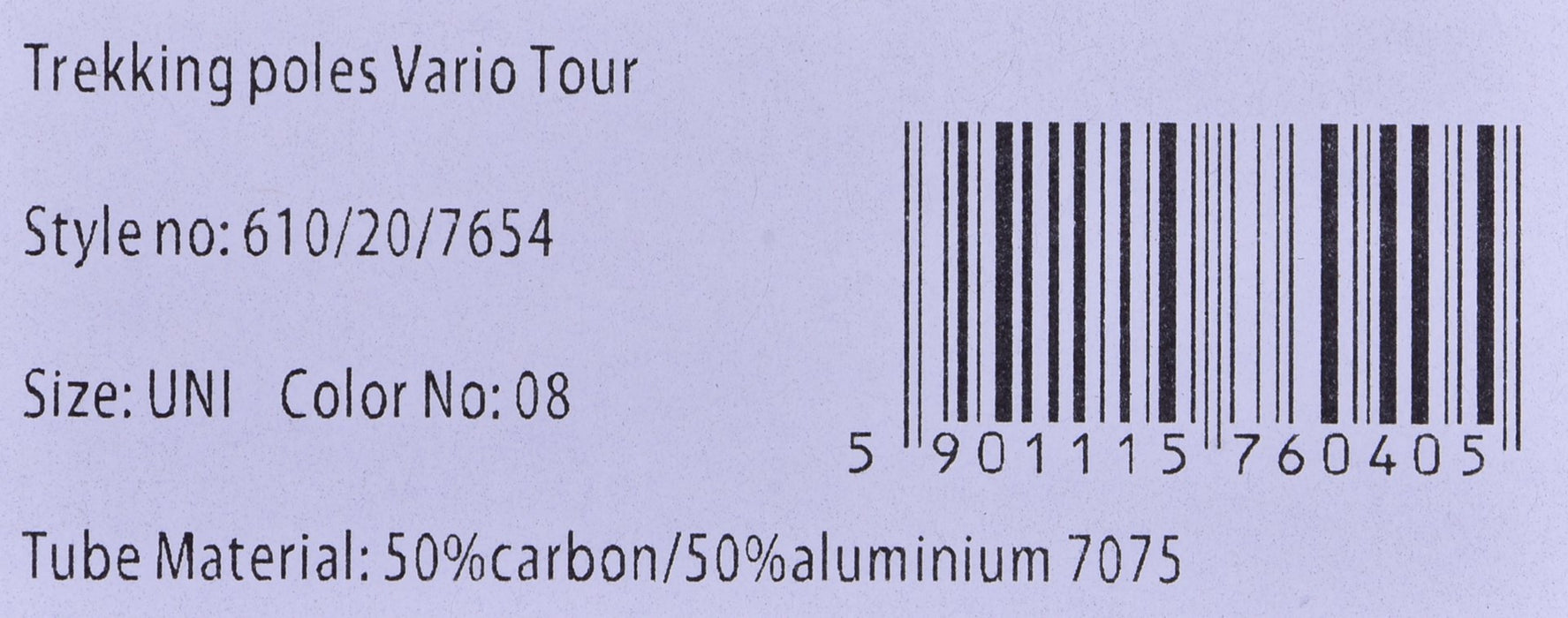 VIKING VARIO TOUR SKITOURING POLES BLACK/GREY