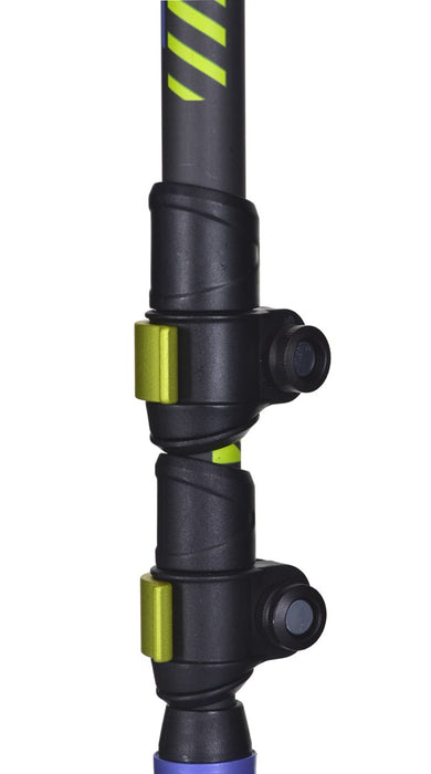 VIKING CARBO LITE TREKKING POLES BLACK/LIME