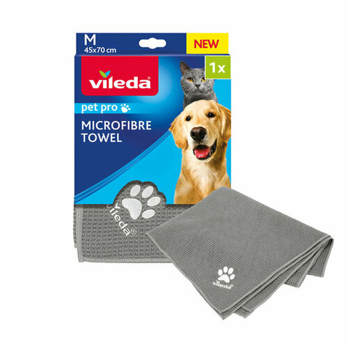 Microfibre Towel Vileda 172650 Grey M 45 x 70 cm