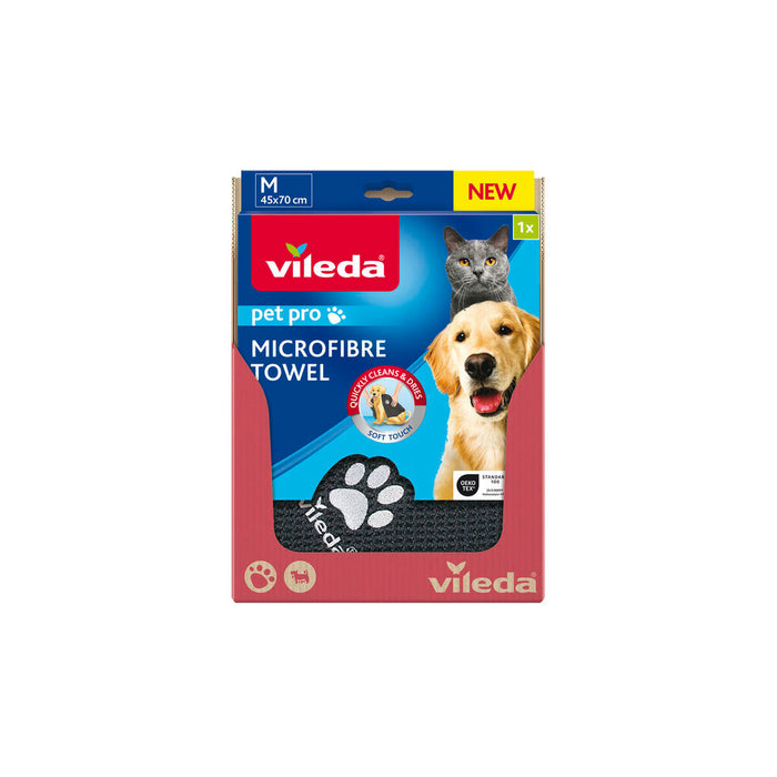 Microfibre Towel Vileda 172650 Grey M 45 x 70 cm