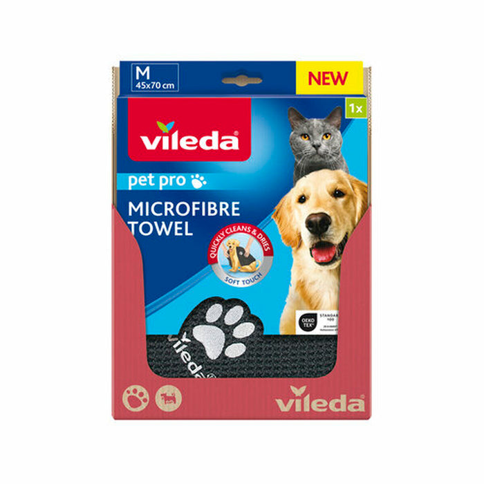 Microfibre Towel Vileda 172650 Grey M 45 x 70 cm