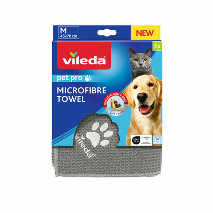 Microfibre Towel Vileda 172650 Grey M 45 x 70 cm