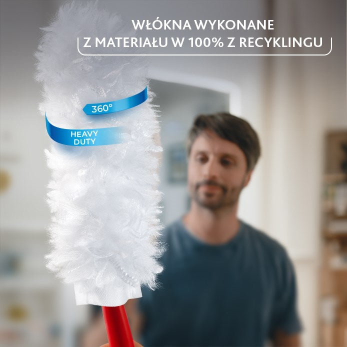 Vileda dustpan with long handle + 1 Flex&Catch refill