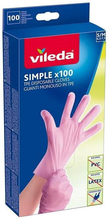 Vileda Multi Latex 100 Disposable gloves Beige 100 pc(s)