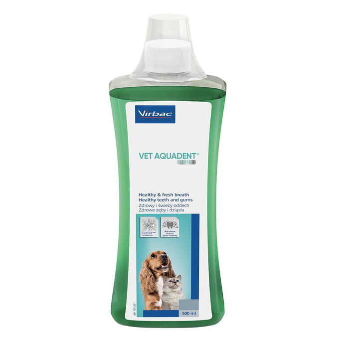 VIRBAC Vet Aquadent FR3SH - dental solution for oral hygiene for dogs and cats – 500ml