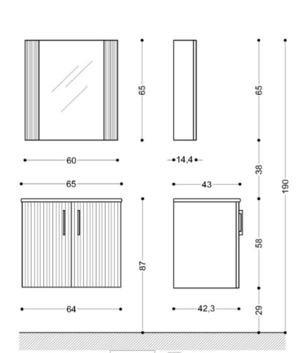 LOWER CABINET EVA 65