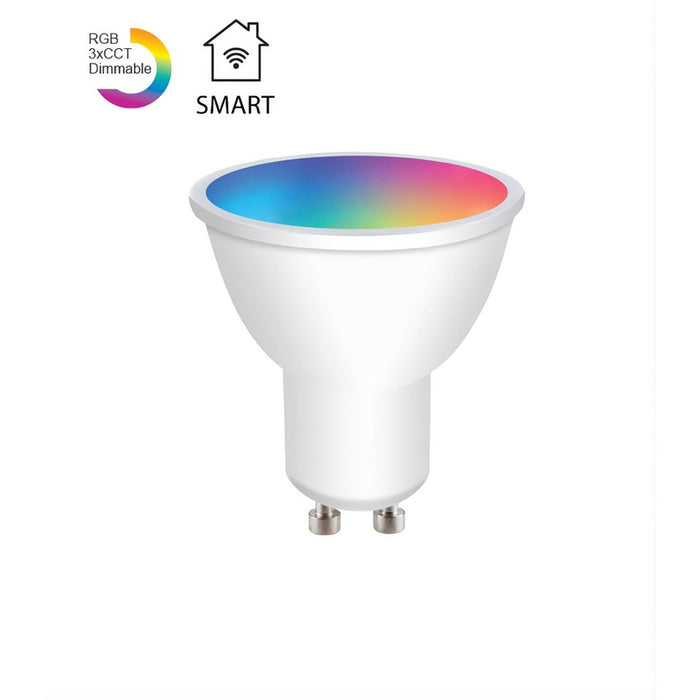 LED SMART BULB RGB+ 3CCT VITO 5W GU10 475LM WI-FI SAGA PRO