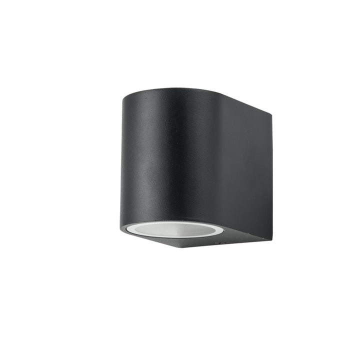 SINGLE ROUND BLACK FACADE SCREEN LAMP
