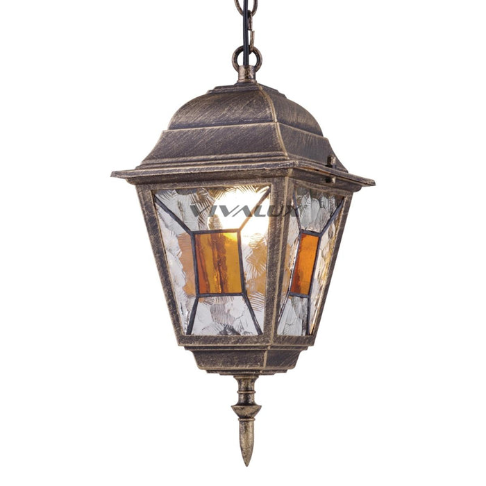 GARDEN LANTERN MURANO HANGING BRASS