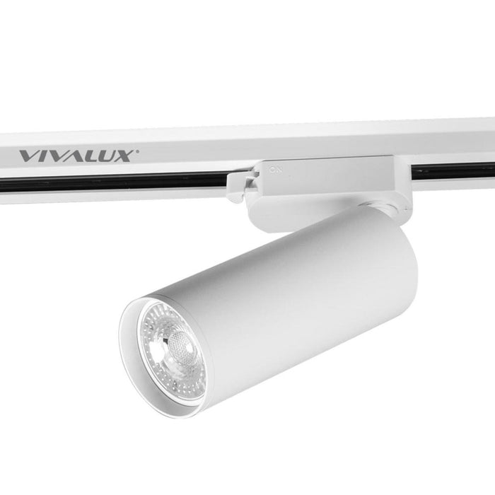 TRACK SPOT GU10 130MM WHITE VIVALUX LUX