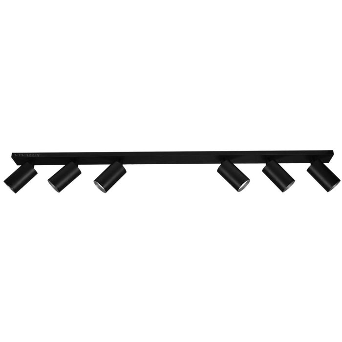 LINEAR SPOT 6XGU10 IP20 BLACK VIVALUX LUX