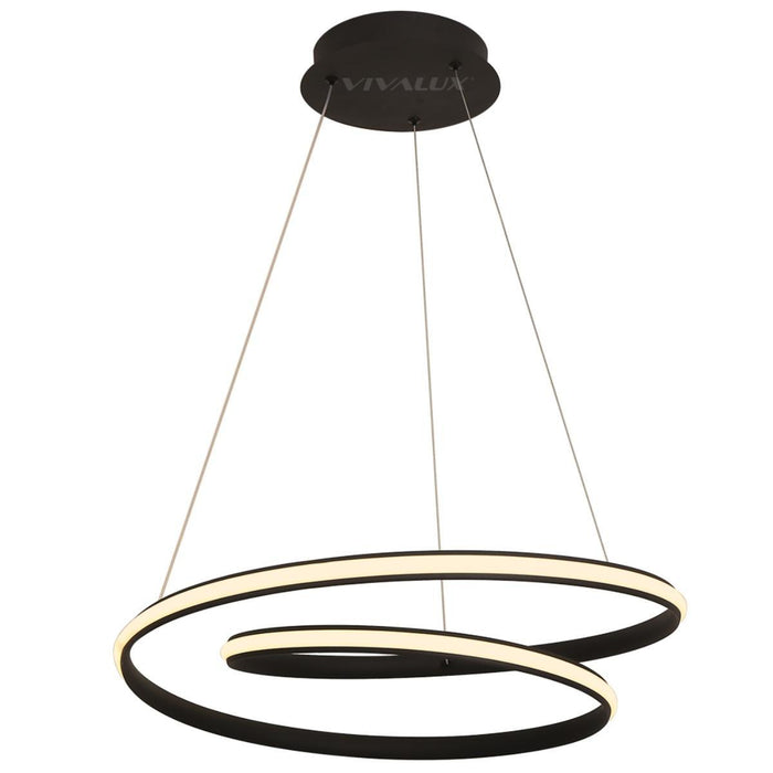 LED PENDANT 43W 3000-6500K 2158LM BLACK VIVALUX FEEL