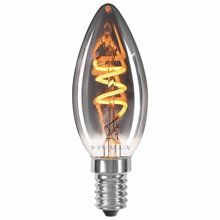 LED BULB E14 2W 1800K 50LM AFS60 FILAMENT VIVALUX FLICK SMOKE