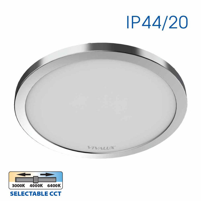 LED CEILING LAMP 12/18/24W 3000-4000-6000K CHROME VIVALUX NEBULA