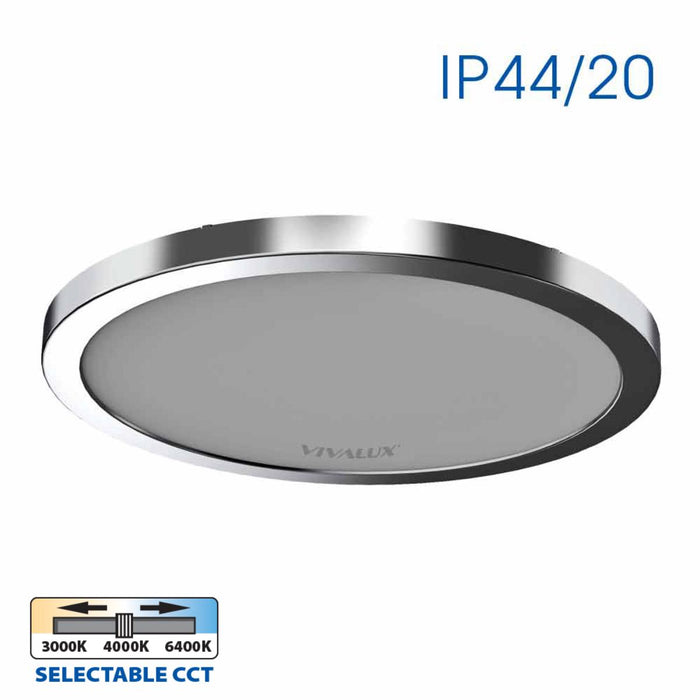 LED CEILING LAMP 12/18/24W 3000-4000-6000K CHROME VIVALUX NEBULA