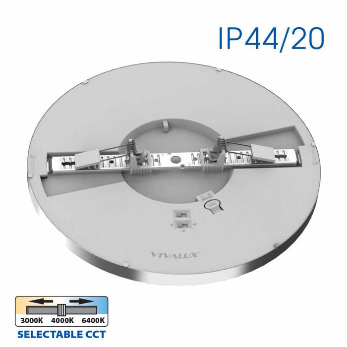 LED CEILING LAMP 12/18/24W 3000-4000-6000K CHROME VIVALUX NEBULA