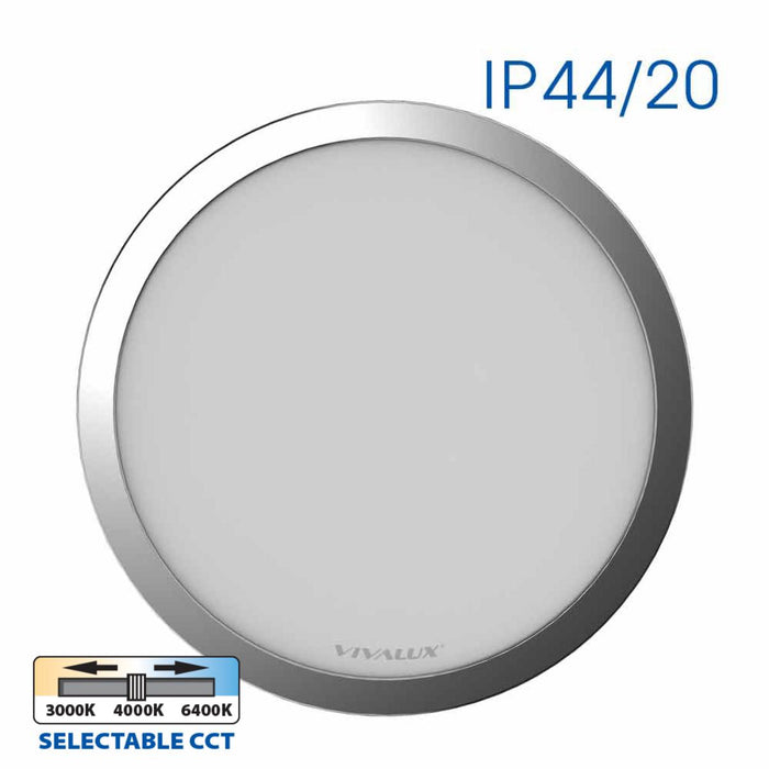 LED CEILING LAMP 12/18/24W 3000-4000-6000K CHROME VIVALUX NEBULA