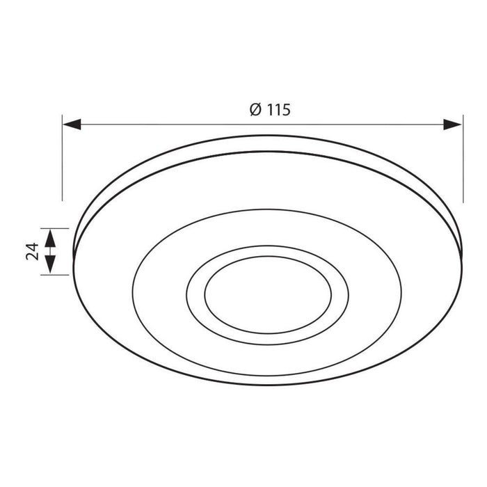 PRESENCE SENSOR WHITE 230V IP20